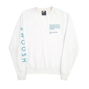 Nike Sportswear Swoosh Men's Crewneck Embroidered Sweatshirt Large